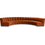 Infinity - 6 Piece Modular Sectional - Cognac, 174"