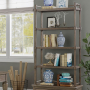 Hickory Grove - Open Bookcase Top - Heirloom Brown - Dark Brown