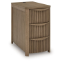 Camdill Chair Side End Table Light Brown, 14"