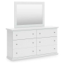 Bostwick Shoals - White - Dresser and Mirror, 63.5" Wide