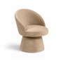 Selene - Velvet Performance Fabric Upholstered Swivel Dining Chair