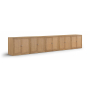 Vero - Solid Wood And Oak Veneer 5 Piece Sideboard/Buffet - Natural - Light Brown