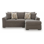 Larson Levee 2-Piece Sectional Sofa With RAF Corner Chaise Espresso