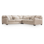 Mandi Point 3-Piece Sectional Marble, 117"