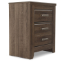 Juararo - Dark Brown - Two Drawer Night Stand