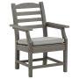 Visola - Gray - Arm Chair With Cushion (Set of 2)