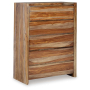 Dressonni - Brown - Five Drawer Chest, 50.63" Tall