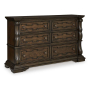 Maylee - Dark Brown - Dresser, 71.5" Wide