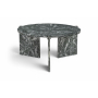 Vernazza - Genuine Marble Coffee Table - Green / - Dark Green, 32"