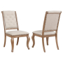 Brockway - Upholstered Dining Chair (Set of 2) - Barley Brown - Light Brown
