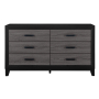 Lisbon - Dresser - Gray /, 58.43" Wide