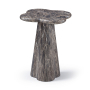 Nola - Concrete Indoor / Outdoor End Table - Brown - Dark Brown, 14"