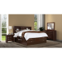 Linda - 5 Piece Full Bedroom Set - Merlot - Dark Brown