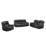 U8880 - Power Reclining Sofa / Power Console Reclining Loveseat / Power Recliner - Black