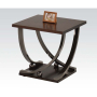 Isiah - End Table - Black Nickel, 24"