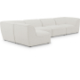 Miramar - 5 Piece Modular Sectional - Cream, 142"