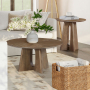 Hendrix Place - 3 Piece Set (Cocktail Table And 2 End Tables) - Brown - Light Brown