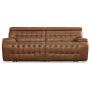 Temmpton - Chocolate - 2-Piece Power Reclining Sectional Loveseat, 86"