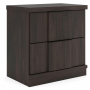 Shaehartin Two Drawer Night Stand Dark Brown