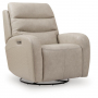 Motion-Max Swivel Glider Power Recliner Stonewash