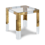 Casper - End Table - Rich Gold - Steel, 22"