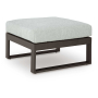 Beachloft - Black / Gray - Ottoman With Cushion