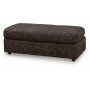 Lentiz Oversized Accent Ottoman Onyx