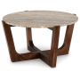 Tanidore - Warm Brown - Round Cocktail Table, 36"