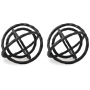 Barlee - Black - Sculpture (Set of 2), 6.5"