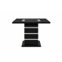 Monaco - Rectangular Bar Table - Black, 63.39"