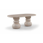 Navo - Indoor/Outdoor Dining Table - Travertine - Beige, 78.75"