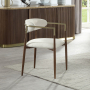 Clayten - Arm Chair (Set of 2) - Brown Oak - Dark Brown