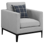 Apperson - Upholstered Track Arm Accent Chair - Light