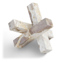 Stix - Marble Decorative Object, 8.5"
