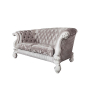 Versailles - Loveseat - Ivory Fabric & Bone White Finish