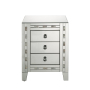 Nasa - Accent Table - Mirrored & Mother Pearl, 18"