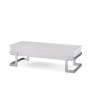 Calnan - Coffee Table - White & Chrome, 47"