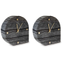 Janmour - Black - Table Clock (Set of 2)