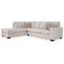 Aviemore 2-Piece Sectional With Laf Corner Chaise Stone, 110"