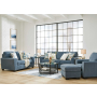 Cashton - Blue - 4 Pc. - Sofa, Loveseat, Chair, Ottoman