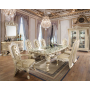 Vatican - Dining Table - Champagne Silver Finish, 99"
