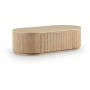 Moana - 52" Rubberwood Coffee Table - Natural, 52"