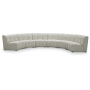 Infinity - 6 Piece Modular Sectional - Fabric - Cream, 174"