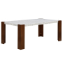 Hettie - Dining Table With Engineering Stone Top, 72"