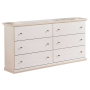 Bostwick Shoals - White - Six Drawer Dresser, 63.31" Wide