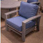 Half Moon Beach Spring Lounge Chair Blue / Gray
