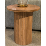 Towner Grove Round End Table Natural Brown, 20"