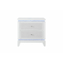 Alina - Nightstand With LED And USB - White