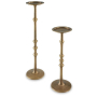 Larwick - Antique Brass Finish - Candle Holder Set (Set of 2), 6"