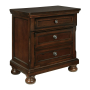 Porter - Dark Brown - Two Drawer Night Stand